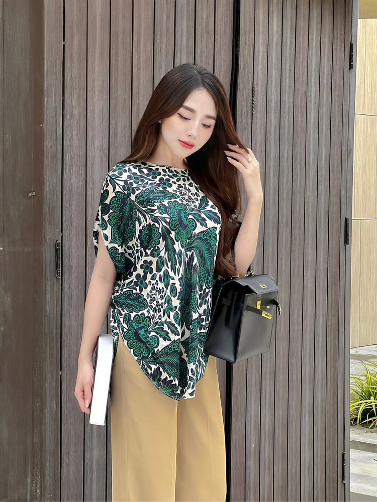 ÁO VẠT TRÒN TK0080 Xanh