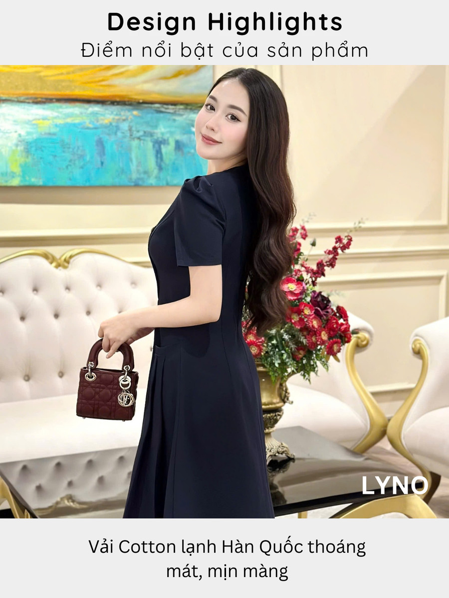 ĐẦM DÀI CỔ VUÔNG AL0861