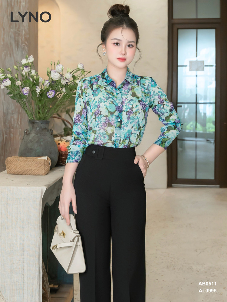 ÁO SƠ MI HỌA TIẾT HOA AB0511
