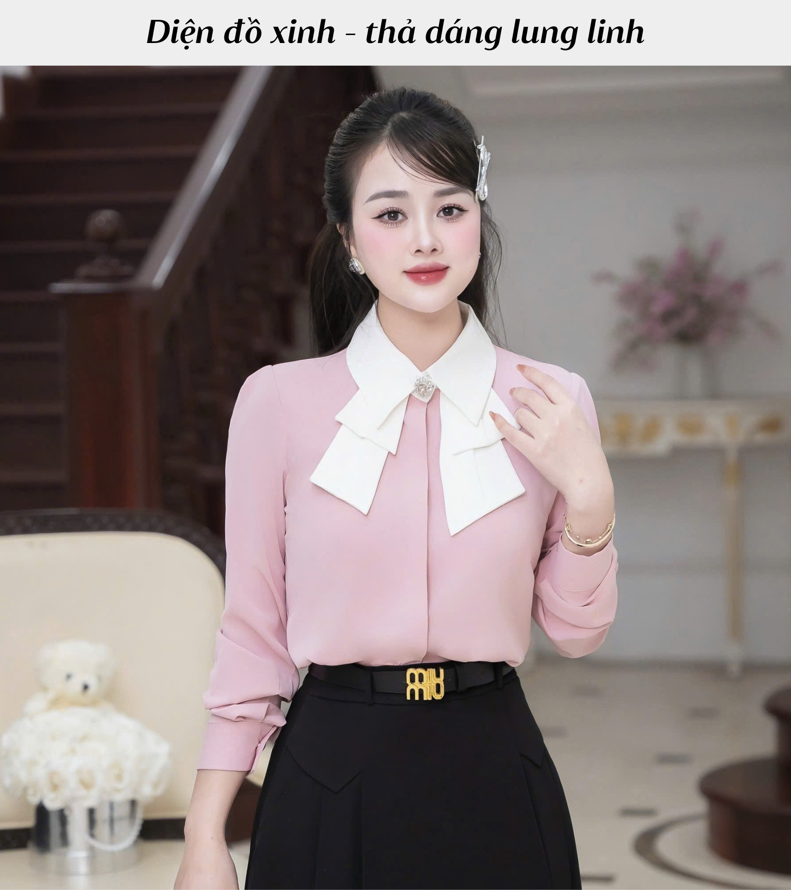 ÁO SƠ MI CỔ KIỂU TAY DÀI AL0903
