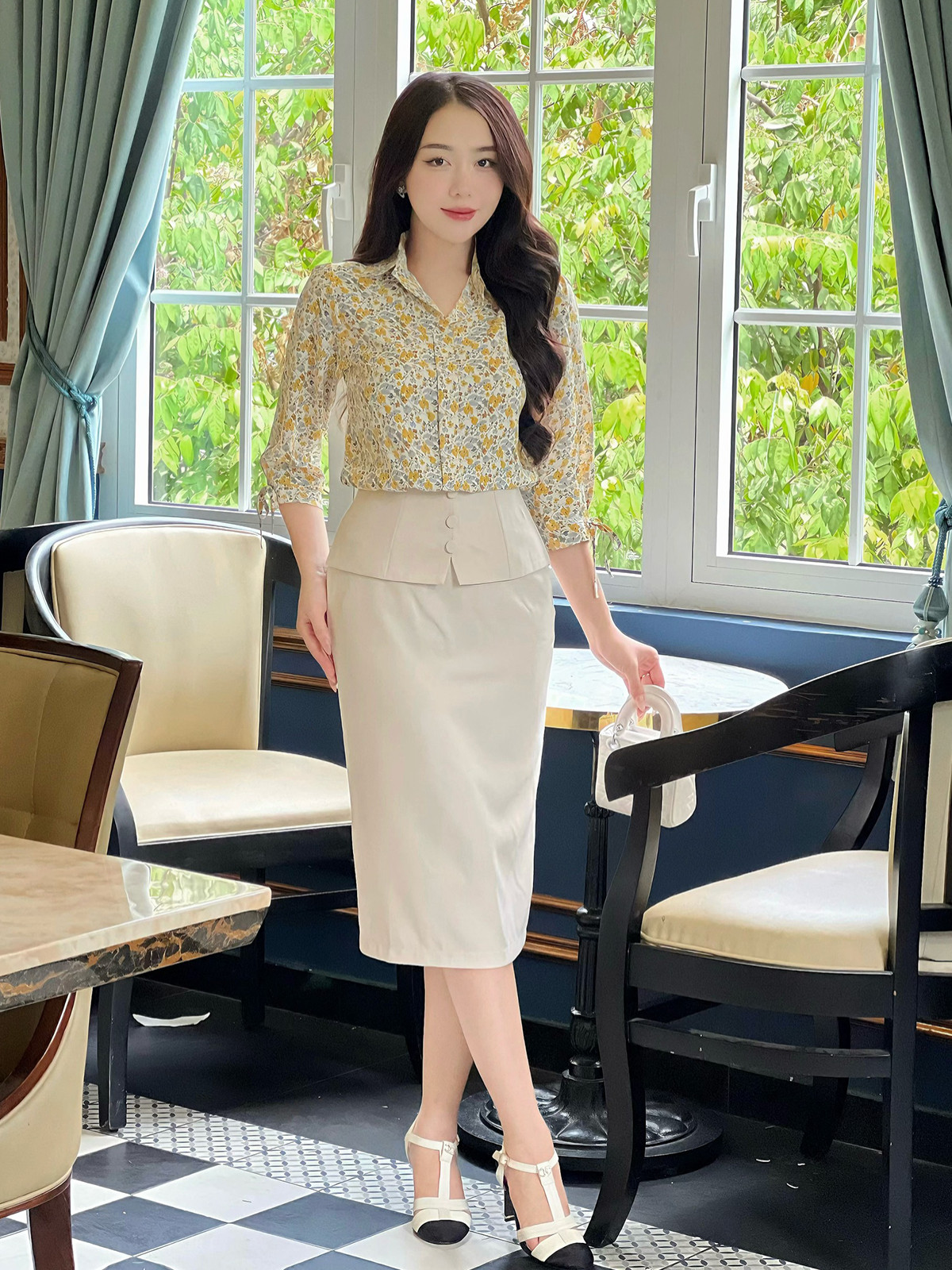 CHÂN VÁY 3 NÚT KẾT AL0661