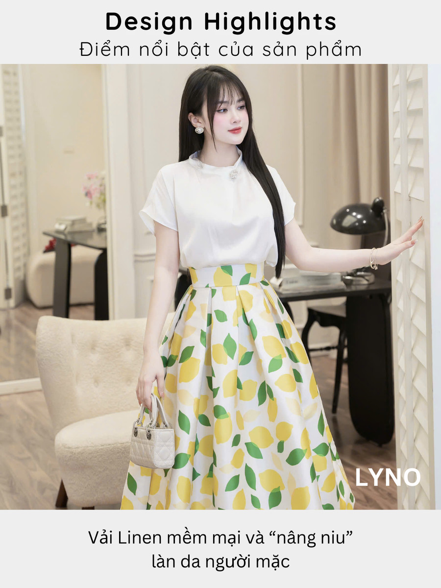 CHÂN VÁY HỌA TIẾT TK0078