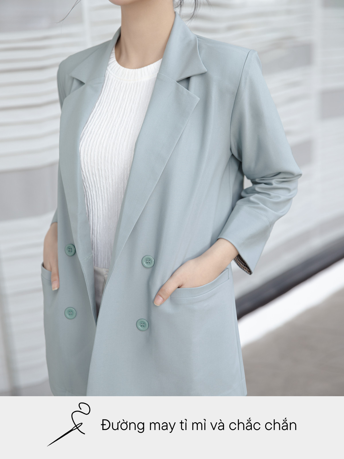ÁO BLAZER FORM RỘNG CƠ BẢN AB0363