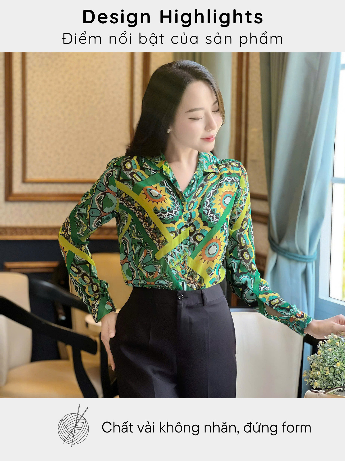 ÁO SƠ MI IN HỌA TIẾT AB0487