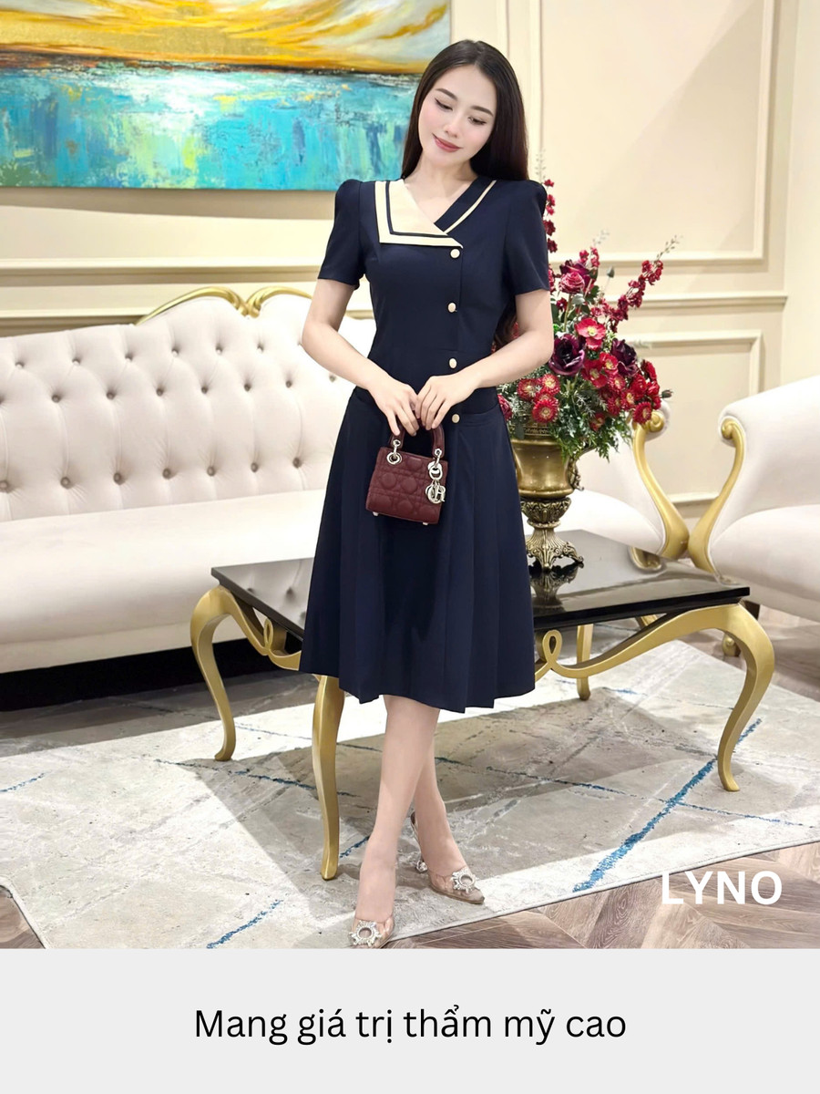 ĐẦM DÀI CỔ VUÔNG AL0861