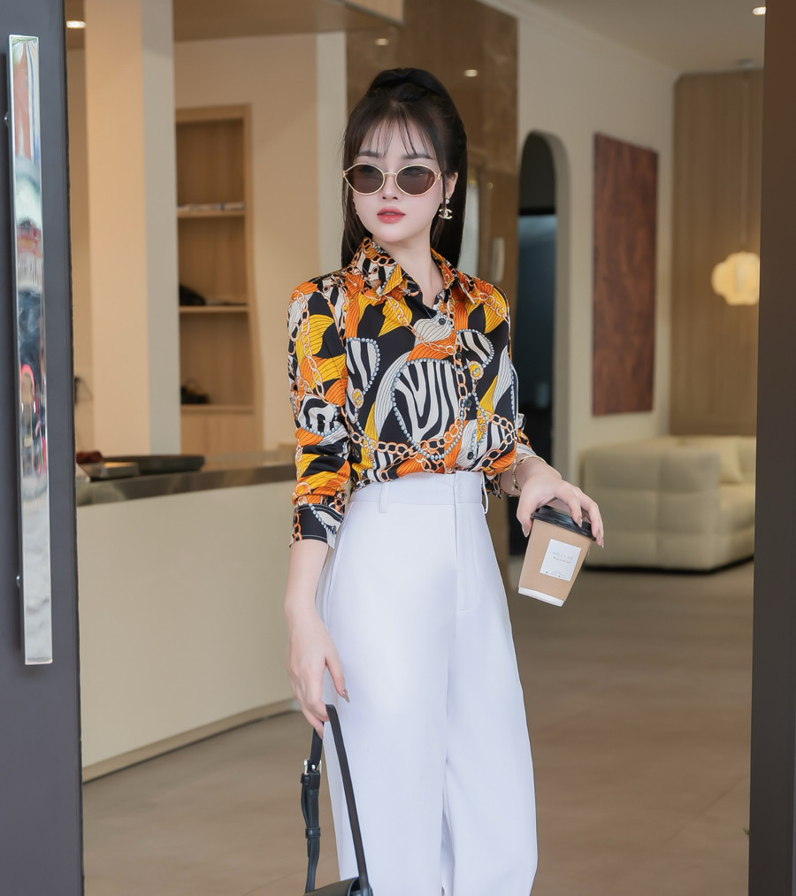 ÁO SƠ MI HỌA TIẾT AB0510