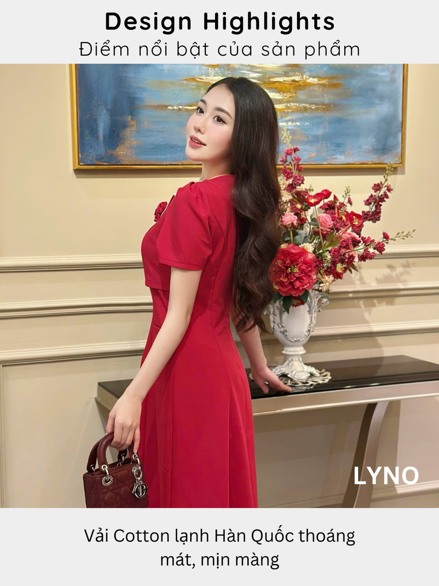 ĐẦM DÀI CỔ CHỮ U GIẢ VEST AL0860