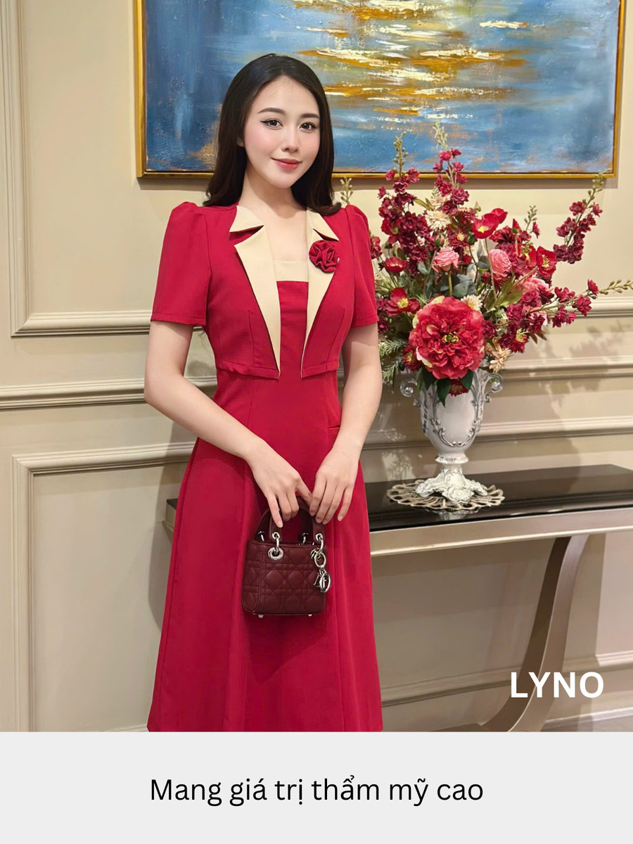 ĐẦM DÀI CỔ CHỮ U GIẢ VEST AL0860