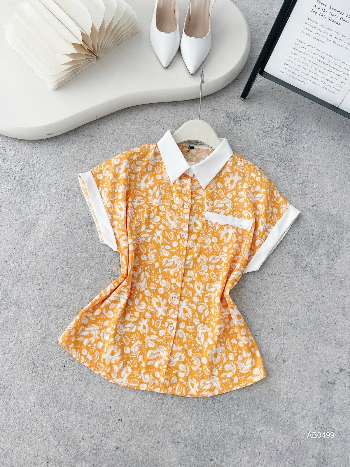 ÁO SƠ MI LỤA AB0499