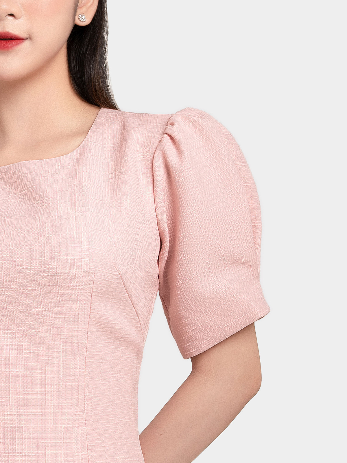 Đầm Công Sở Dáng Chữ A Linen Gân AB0280