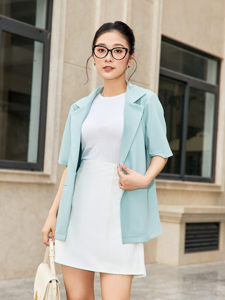 ÁO BLAZER FORM SUÔNG CƠ BẢN AB0430