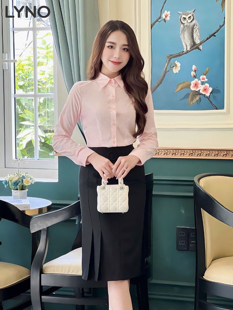 ÁO SƠ MI CHIẾT EO TAY DÀI AB0482