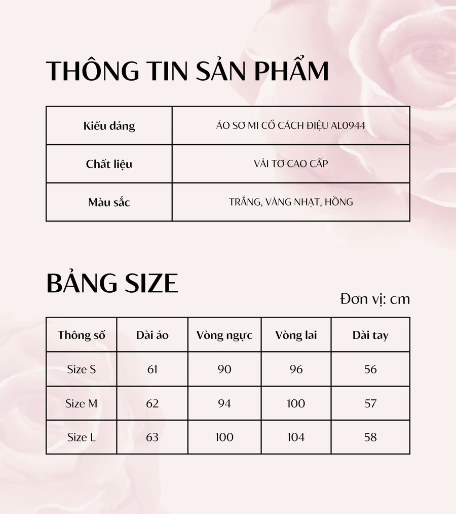 ÁO SƠ MI TƠ DÀI TAY AL0944