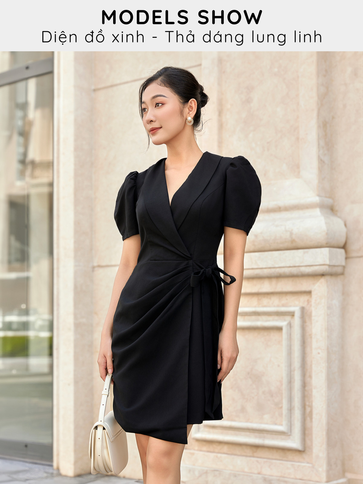 ĐẦM THẮT NƠ AB0418