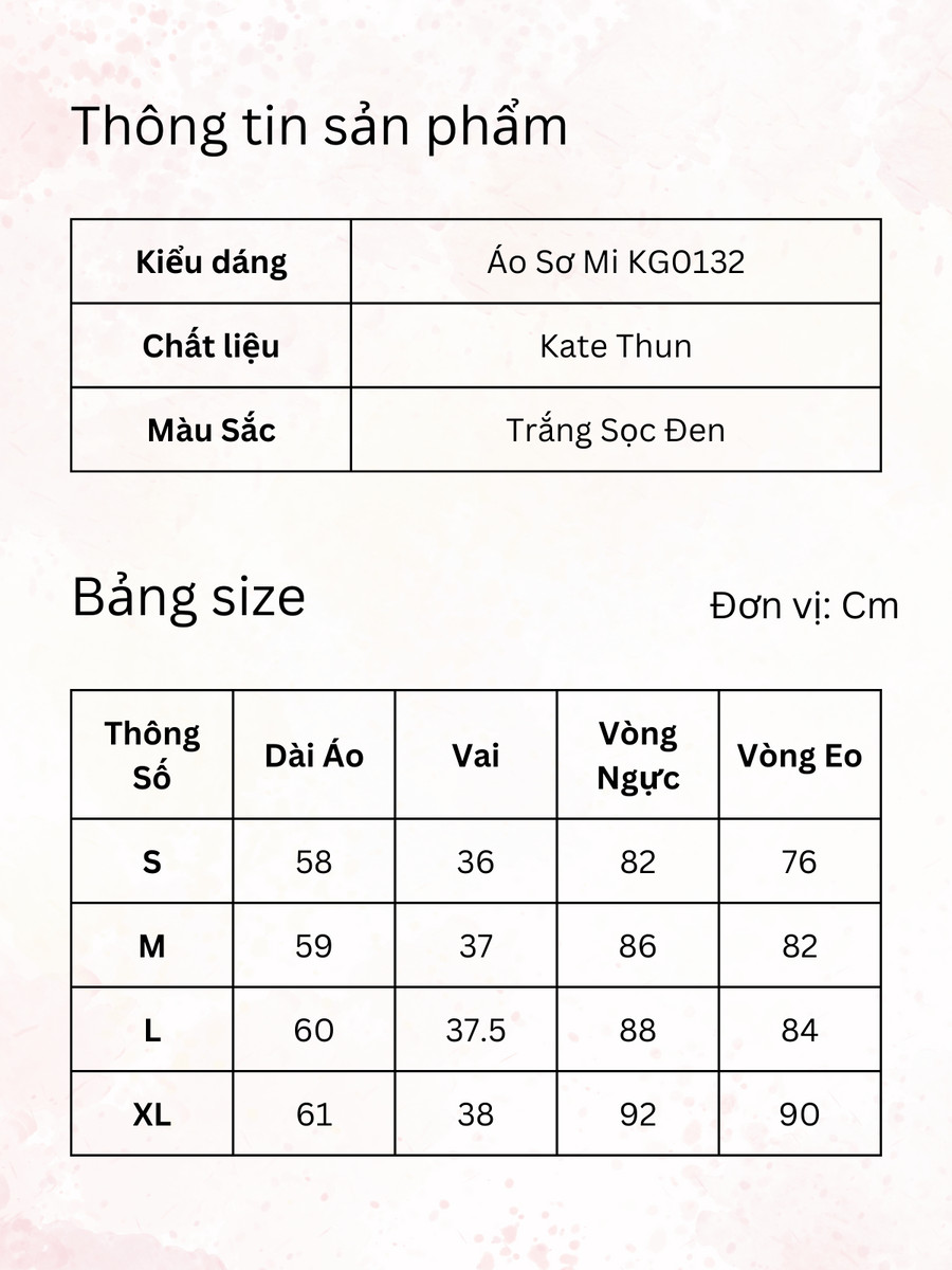 ÁO SƠ MI KG0132