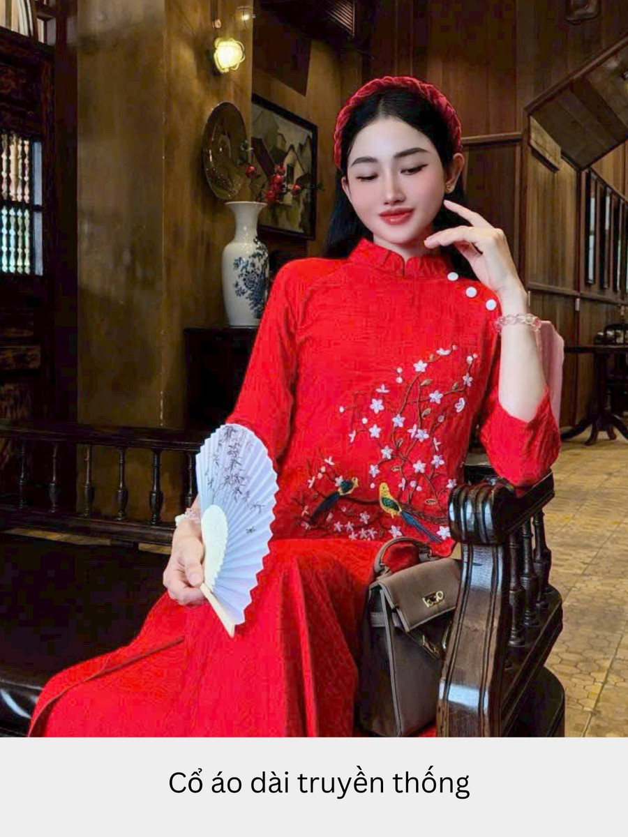 SET ÁO DÀI ĐŨI THÊU HỌA TIẾT AL0882