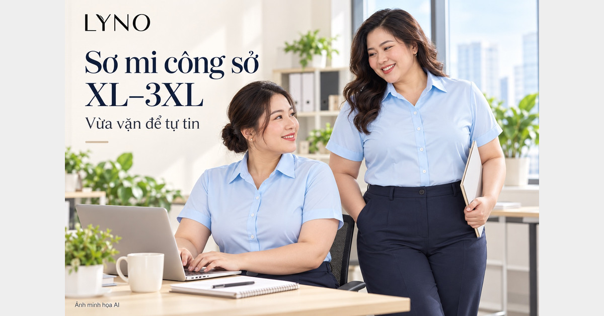 Áo sơ mi nữ công sở size XL–3XL: cách chọn vừa người