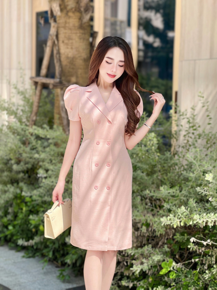 ĐẦM DÀI BODY AB0383 Hồng Da
