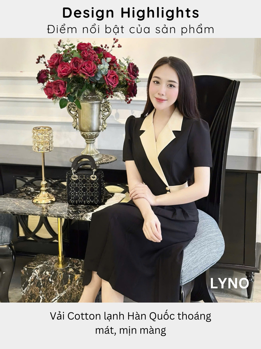 ĐẦM VEST CỔ PHỐI AL0863