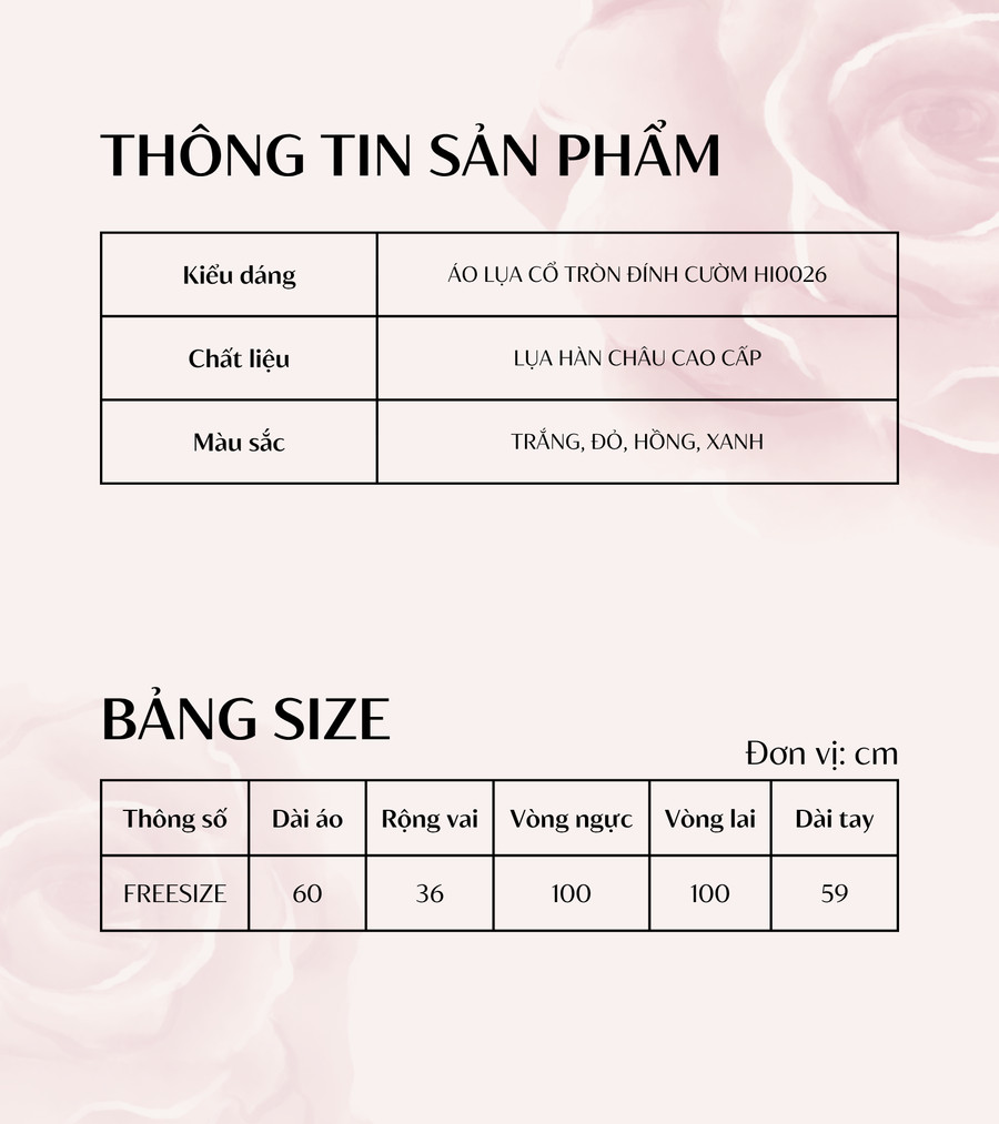 ÁO SƠ MI LỤA CỔ TRÒN HI0026