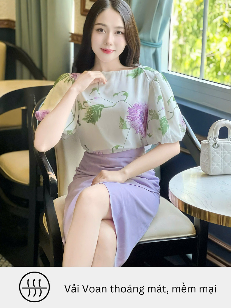 ÁO KIỂU HỌA TIẾT TK0077