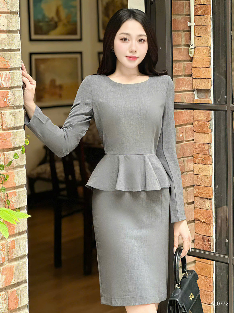 ĐẦM XÁM VẠT XÒE  AL0772