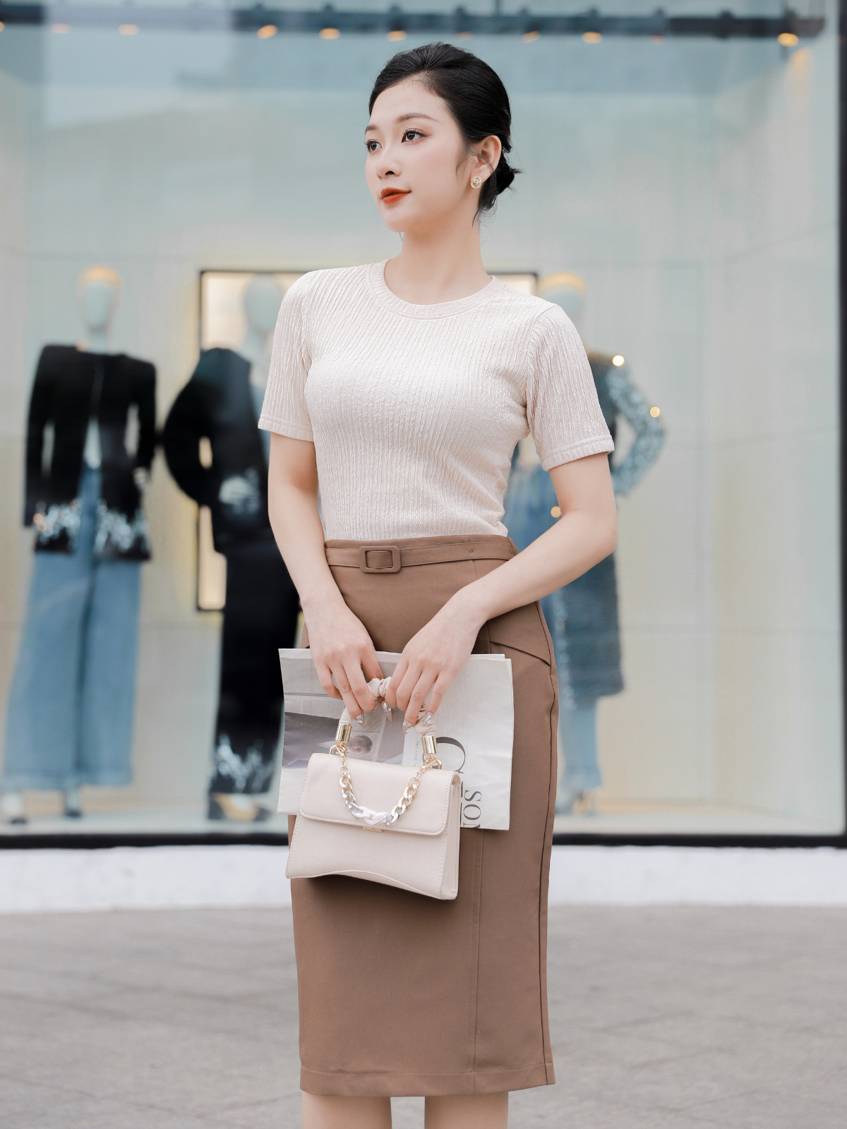 ÁO THUN XỐP FORM ÔM AB0338