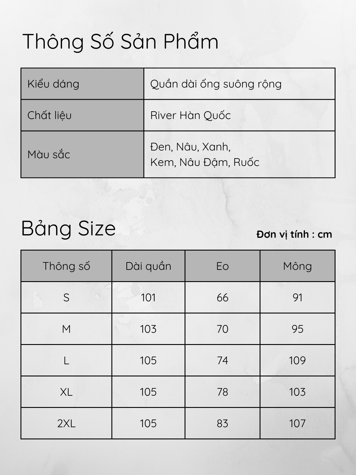 QUẦN DÀI ỐNG SUÔNG RỘNG AB0344
