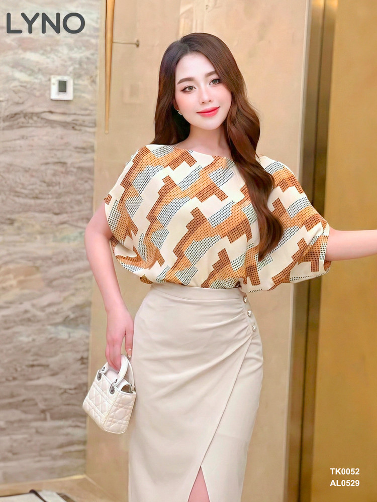ÁO VẠT TRÒN TK0052 Kem