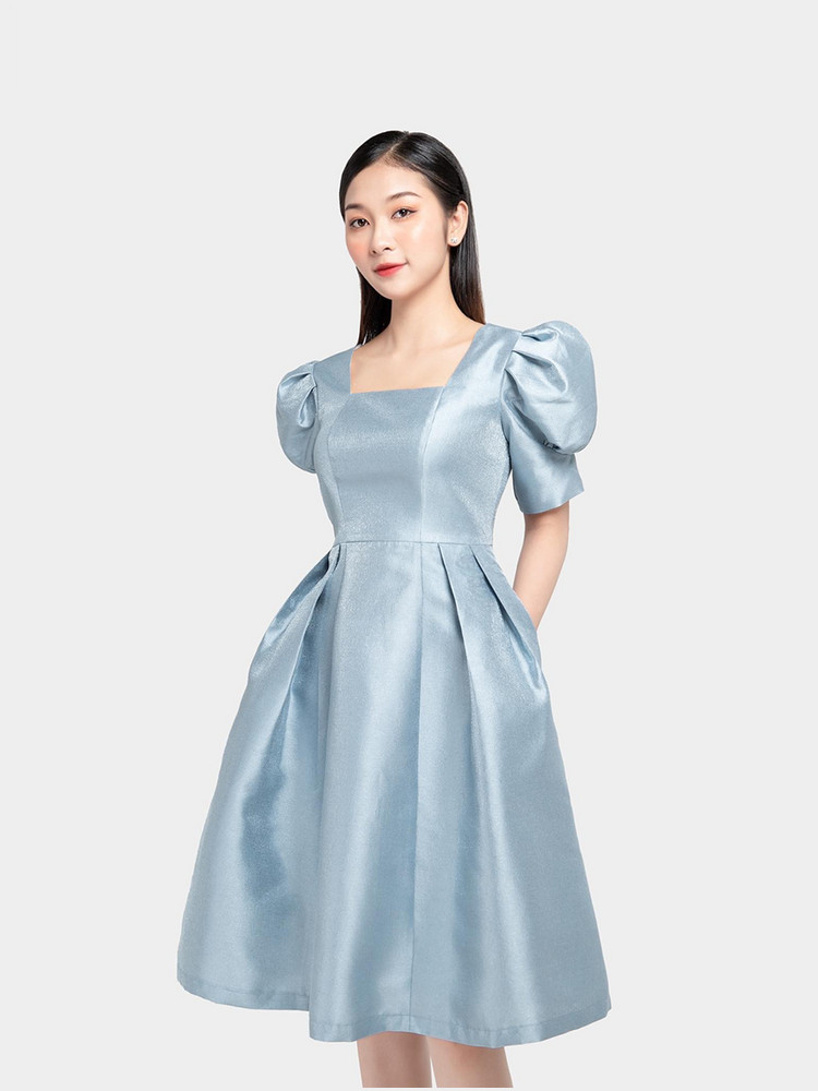 ĐẦM XÒE TAY BỒNG AB0303 Xanh Dương