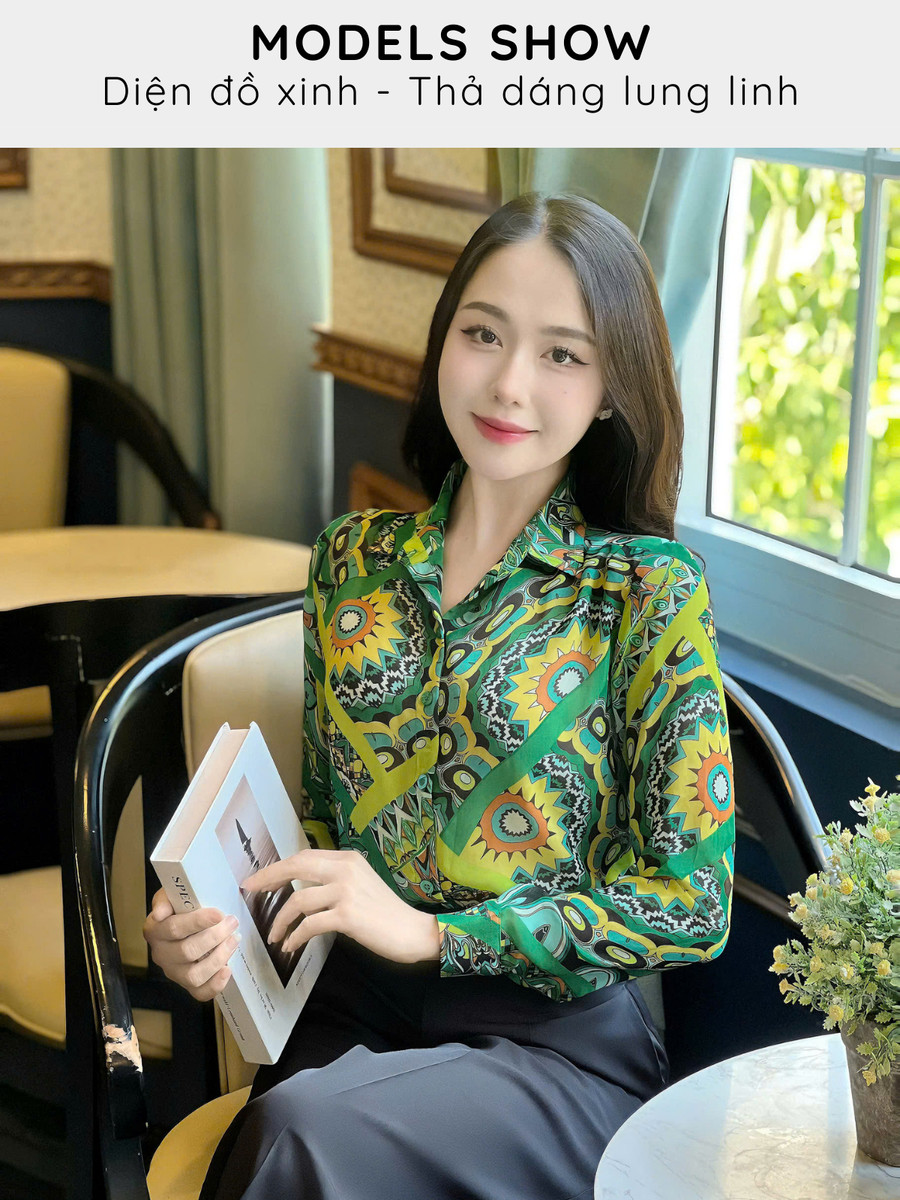 ÁO SƠ MI IN HỌA TIẾT AB0487