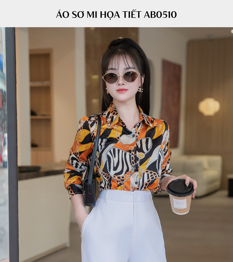 ÁO SƠ MI HỌA TIẾT AB0510