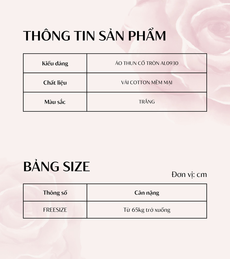 ÁO THUN NGẮN TAY FORM RỘNG AL0930